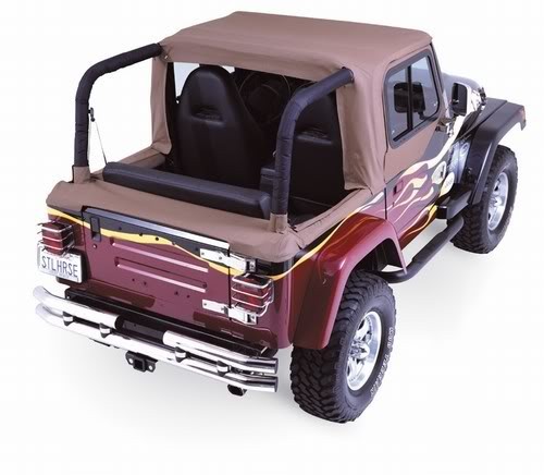 Rock Crusher Tonneau Boot Top – 92-95 Jeep Wrangler – Black – GR8TOPS
